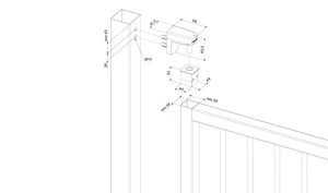 LOCINOX® INTERIO - zabudovaný hydraulický zavírač pro křídlové vrata do 150kg / 1,5m, otevíratelný do 125° - slide 2