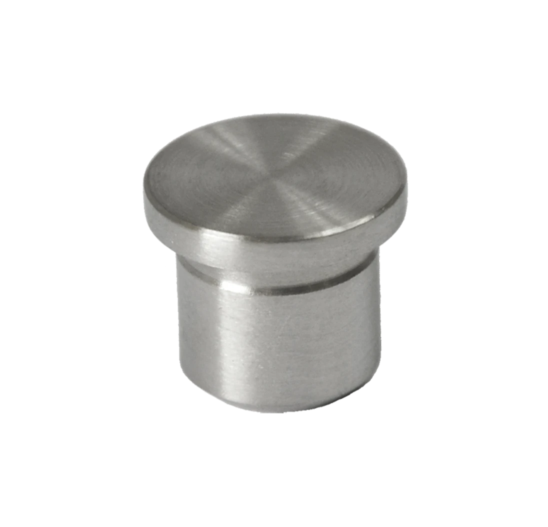 Ukončenie na trubku ø14x1.5mm, brúsená nerez AISI304
