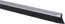 Hliníková těsnící lišta s kartáčem, H = 16 mm, h = 6 mm, L = 14 mm (délka vlasce), A = 5 mm, celková délka 1000mm