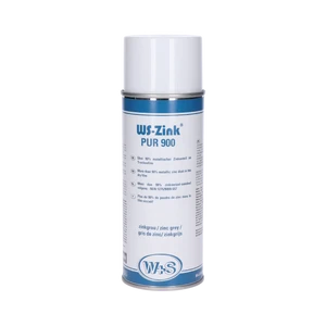 Zinkový sprej WS-Zink® Pur900 s obsahem zinku 90% 400ml, svařitelný, matná barva odolný do 300°C, základní nátěr pro následné lakování, vodivá ochranná vrstva na bodování - slide 0