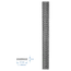 Plochá tyč vzorovaná 31x5mm, čierna S235, L-3000mm, Cena je uvedená za 3m kus.