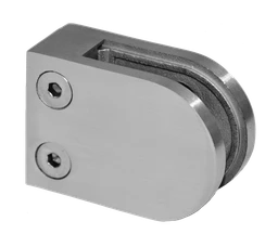 Svorka plochá na jokel 40x40mm, brúsená nerez AISI304