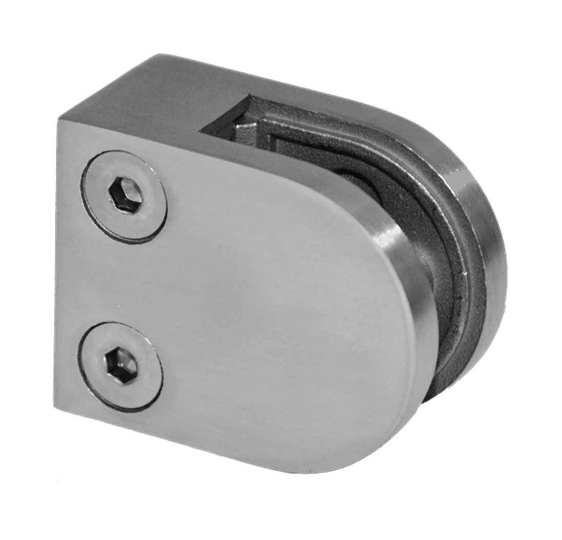 Svorka plochá, sklo 6-10.76mm, brúsená nerez AISI304