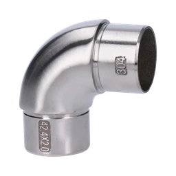 Spojka oblouková na trubku ø42.4mm, broušená AISI304