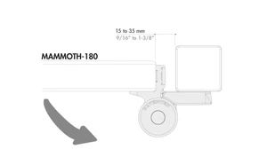 LOCINOX® MAMMOTH180 záves otvárateľný 180°, nastaviteľný 2D, integrovaný hydraulický zatvárač, pre krídlové bránky do 150 kg - slide 3