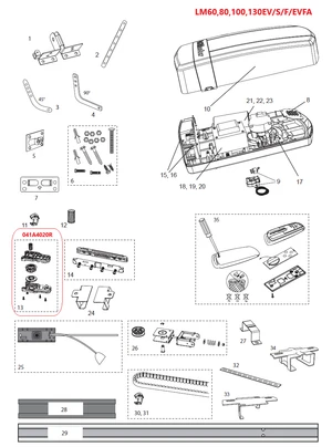 041A4020R ozubené koliesko na pohon remeňa - slide 0