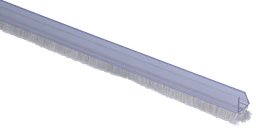 Plastové tesnenie na sklo 6mm, L-2200mm