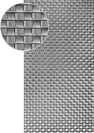 Plech pozinkovaný 2000 x 1000 x1,2 mm, lisovaný vzor PLETENINA 26 x 26 mm, 3D efekt. Skutečný rozměr +/- 0,5% - slide 0