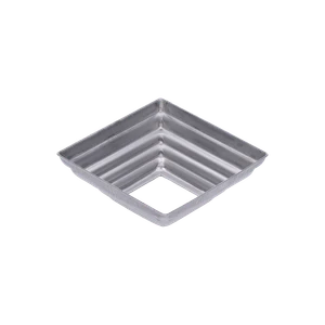 Krytka plechová, 90x90x29mm, diera:32x32mm, výlisok - slide 1