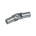 spoj nastaviteľný (0-100°) plný materiál, s kĺbom, na trubku ø 12mm, leštená nerez /AISI304 - slide 0