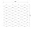 Lanková sieť, 1 x 5 m, oko 50 x 50 mm, ø 2mm, AISI 316