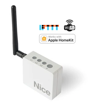 IT4WIFI inteligentní WIFI přijímač pro ovládání pohonu NICE s rozhraním IBT4N. Kompatibilní s Apple HomeKit a IFTTT. max počet uživatelů: android 20 ,IOS 16 - slide 0