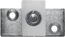 platňa so závesom a nylonovým blokom pre automatické dvere