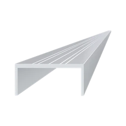 U profil 50x22x6000mm, materiál EN AW-6060 T66, prírodný hliník bez povrchovej úpravy, cena za KUS