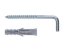 hmoždinka univerzální8.0x40 s vrutem 4.5x50 s rovným hákem