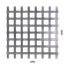 Dierovaný plech štvorcový radový Fe, otvor: 10x10mm, rozteč: 14mm, (1000x2000x1.0mm)