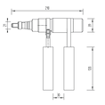 Profi račňové nitovacie kliešte na nitovacie matice M4-M12, v kufríku, BRALO - slide 1