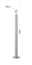 Nerezový stĺp, vrchné kotvenie, bez výplne