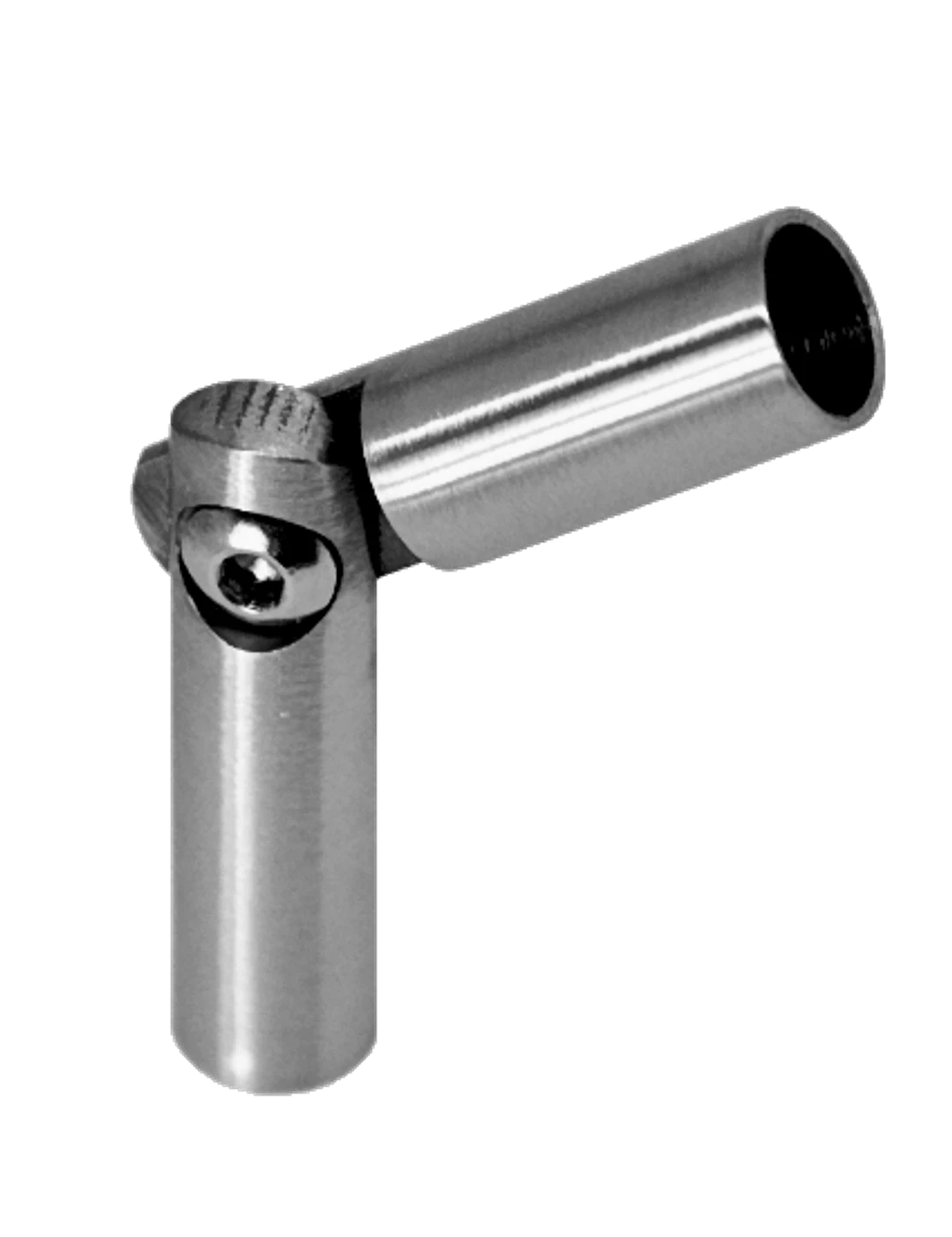 Spoj nastavitelný ø 8mm (0-100°) s kloubem, broušená nerez K320 /AISI304