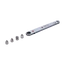 Špeciálna račňa bitov, ultratenká , Výstupný šesťhran 6,3 mm (1/4`) , vrátane 4 špeciálnych bitov: 2 x bity, drážkované: 3 - 5 mm,2 x Bity PH1 - PH2