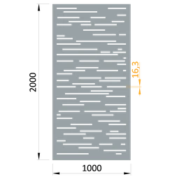 AL plech, vzor 8311, 1000x2000x3mm, preliačený od vozíka
