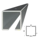 C profil 80x80x5mm s otvormi, pozinkovaný, dĺžka 2m