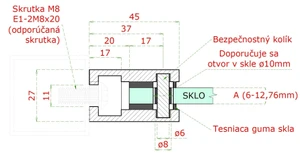 Svorka skla/plechu plochá, se spodní vyjímatelnou podložkou - slide 4