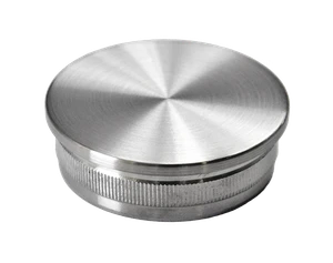 Ukončenie na trubku ø42.4mm, brúsená nerez AISI316 - slide 0