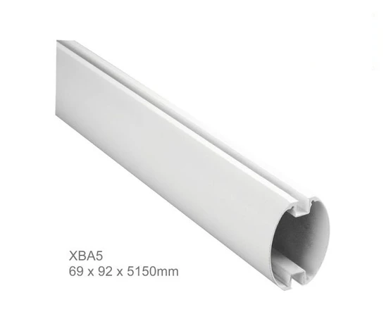 hliníkové oválne rameno, farba biela, rozmer: 69 x 92 x 5150mm, pre M-BAR a L-BAR