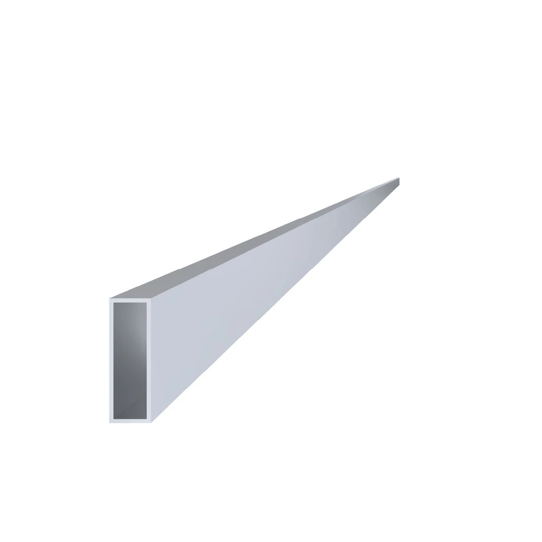 Poškodený jokel 60x20x1.2mm, L-6000mm, hliník bez povrchovej úpravy