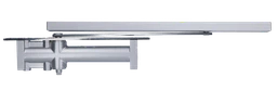 Skrytý hydraulický zatvárač, max dvere 1200mm 65kg, Al, šedá