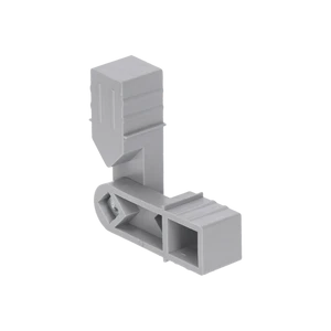 Plastová spojka - pohyblivý rohový kus vhodný do profilu veľkosti 20x20x1.5 mm, polohovateľný až na 270˚ - slide 0