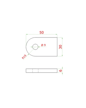 Platňa naváracia (použiteľná napr. k držiakom skla EB1-0120), brúsená nerez K320 /AISI304 - slide 1