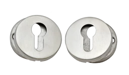 okrúhla rozeta na cylindrickú vložku (ø 52mm), bal.: 1 pár, brúsená nerez K320 /AISI304