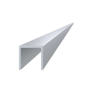 Poškodený U profil 25x25mm, L-6000mm, hliník bez povrchovej úpravy - slide 0
