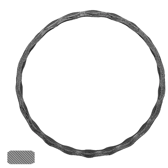 Kruh ø120 mm, 12 x 6 mm, zdobený