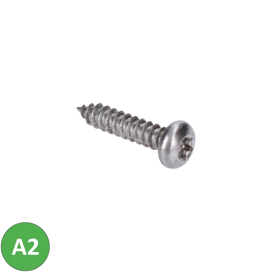 nerezová skrutka samorezná (4,2x19mm) polguľatá hlava, DIN7981TX/A2 /AISI304