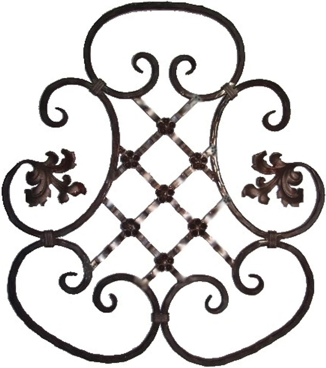 Kovářský ornament H 710 x L 630 mm, 12 x 12 mm