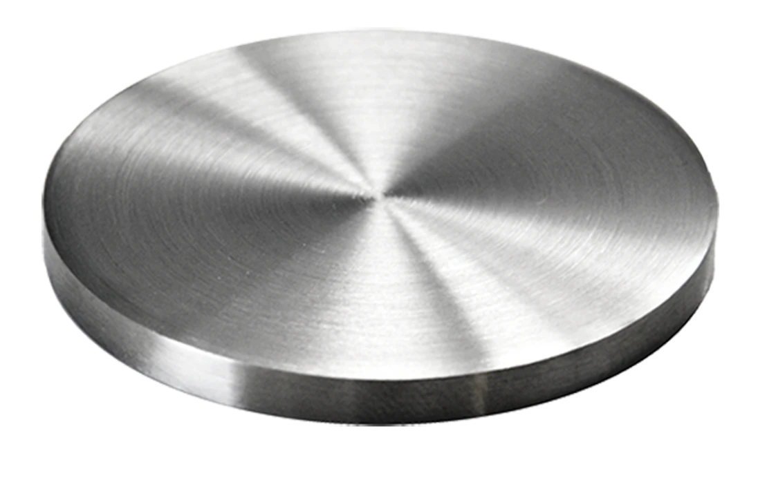 Ukončení ø80mm/H-6mm, broušená nerez AISI304