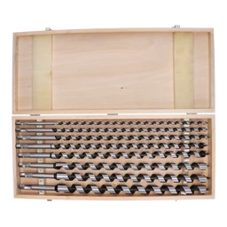 Sada skrutkovicových vrtákov do dreva 8 dielna, vrtáky D=8-22mm, L=460mm, šesťhranná stopka