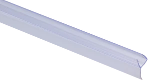 plastové tesnenie na sklo 6mm, medzi sklenené dvere a stenu alebo podlahu, 2200mm - slide 0