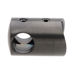 Držiak tyče ø 12mm na trubku ø 42.4mm, farba: PVD - čierna