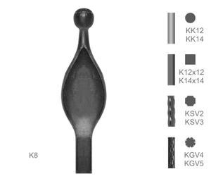 Kovaný špic typu K8 - slide 0