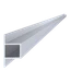 Poškodený T profil uzavretý 40x35x75x6000mm, bez povrchovej úpravy