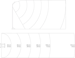 Venkovní LED osvětlení STIK M, barva RAL9010, H-750mm - slide 1