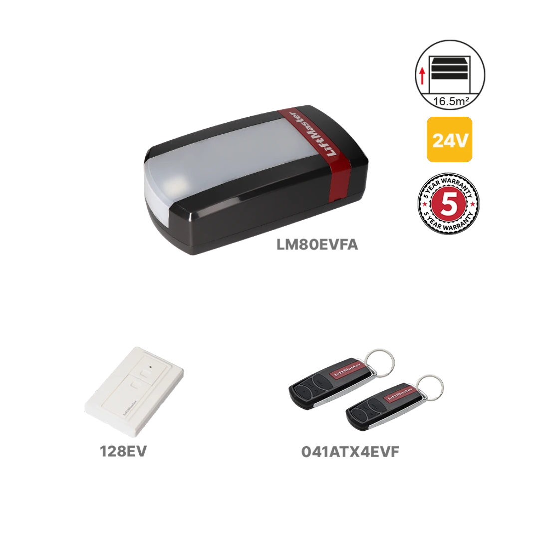 LiftMaster sada pro sekční garážová vrata 16 m2 / 130kg