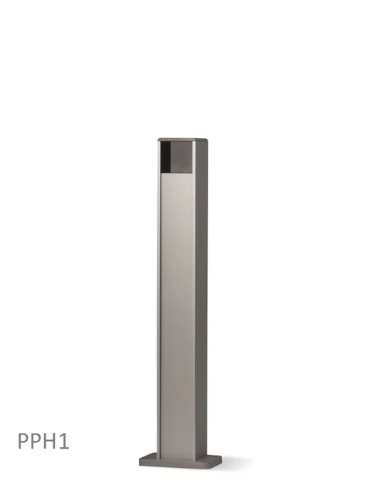 Hliníkový sloupek 80x60x500mm, pro fotobuňky série EPM/ EPMB, EPMO/ EPMOB, EPL/ EPLB, EPLO/ EPLOB a bezdrátových fotobuňek PHW s použitím adaptéru PHWA1