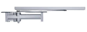 Skrytý hydraulický zavírač (230x33x57mm), max. délka dveří: 1200mm /max. váha dveří: 65kg, materiál: AL s povrchovou úpravou - šedá - slide 0