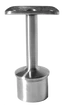 Držák madla pevný na trubku ø 42,4 mm (80x64 mm), broušená nerez K320 / AISI304
