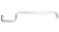 Nerezové madlo na dvere (460mm / ø19mm), na sklo 8-12mm, brúsená nerez K320 /AISI304